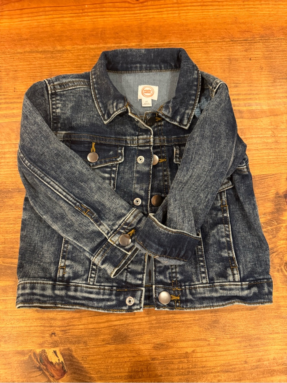 wonder nation Dark Blue Denim Jacket for Kids